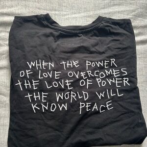 Black Graphic Tee with Inspirational Quote